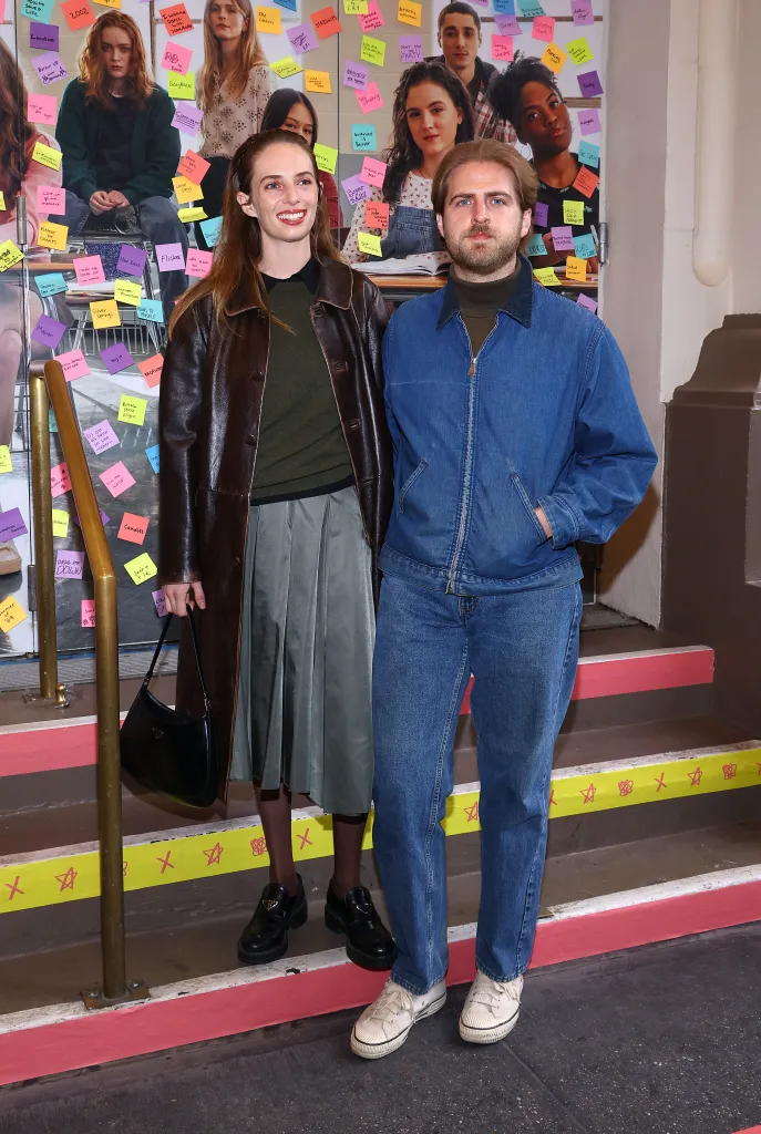 Maya Hawke and Christian Lee Hutson at the opening night for 