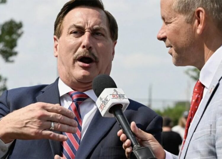Mike Lindell drains nearly half his campaign cash to buy copies of his own book