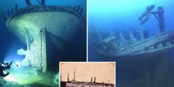 Images  reveal remains of luxury steamer that sank in Lake Michigan 154 years ago