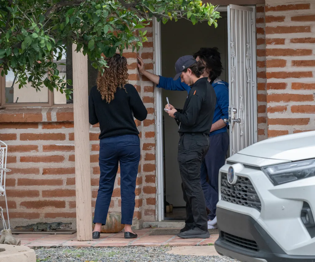 Investigators canvassing the neighborhood for Nancy Guthrie.