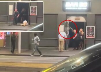 Australian man is hit with flying chair thrown by his friend outside strip club