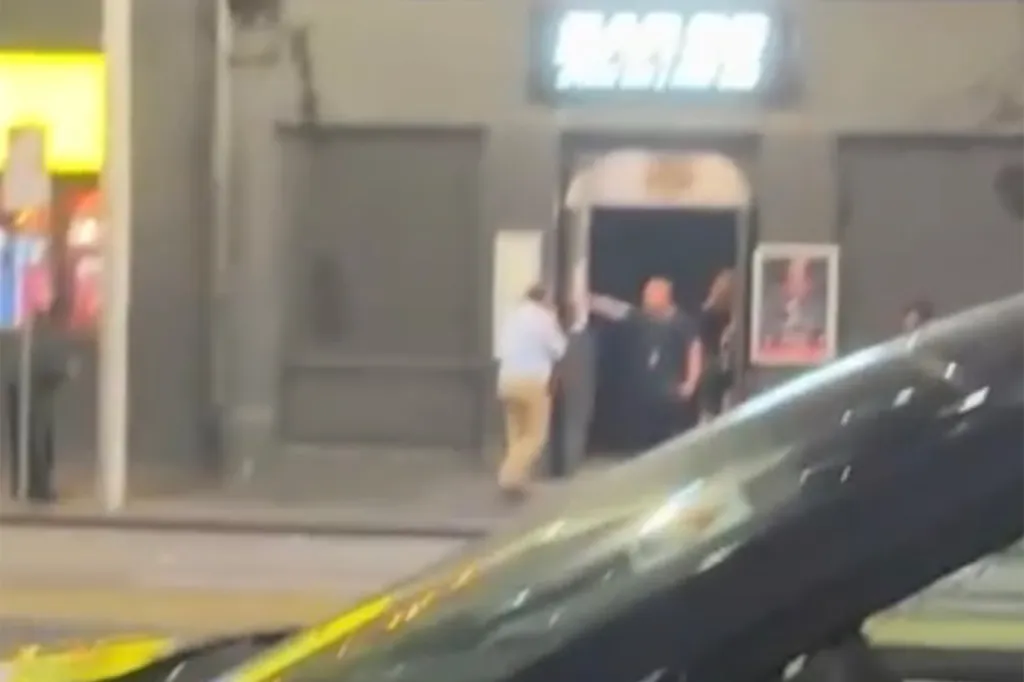 Video taken from across the street and posted to X gave a bit more perspective on the incident.