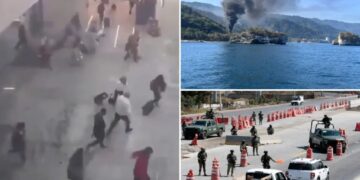 Panicked passengers run for lives at Guadalajara airport as Mexican cartel violence erupts over killing of Jalisco New Generation leader