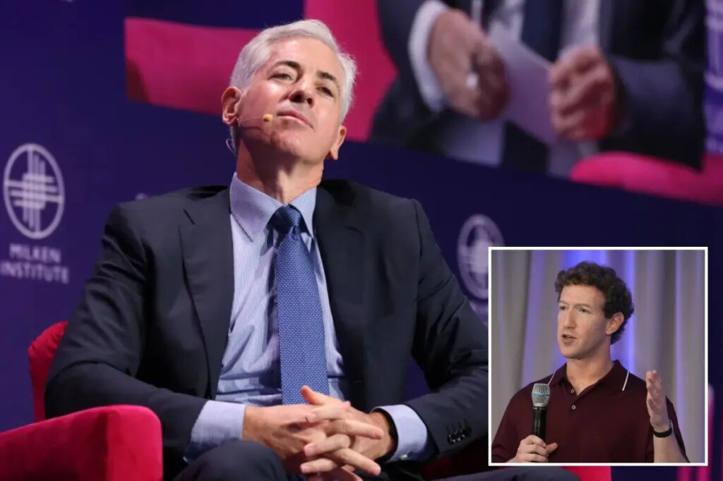 Bill Ackman backs Mark Zuckerberg’s Meta with $2B  investment in AI future