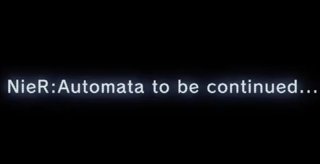 NieR Automata To Be Continued