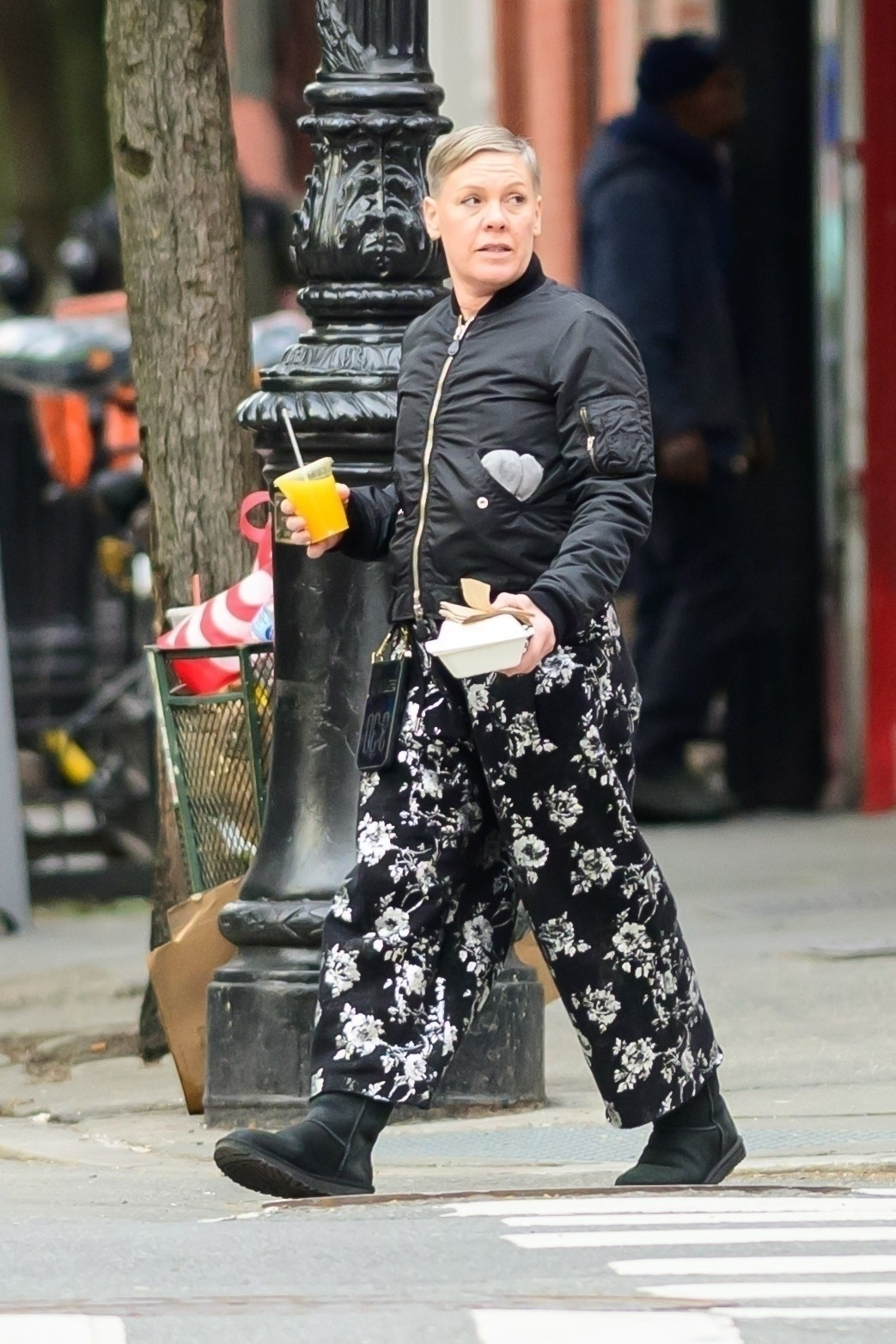 Pink was spotted out and about in New York City after grabbing breakfast on Jaanuary 14, 2026.