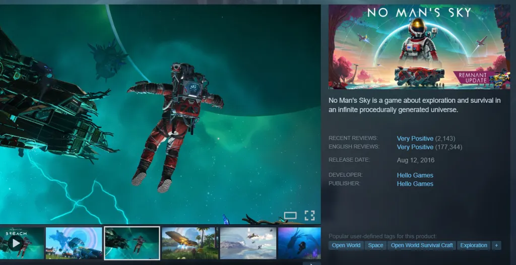 No Man's Sky Reviews Steam