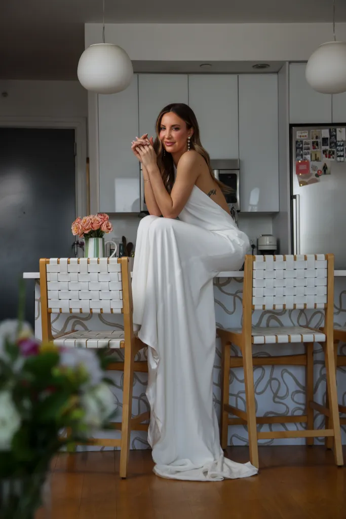 NYC influencer Shayla Quinn wears a wedding dress she went viral for 