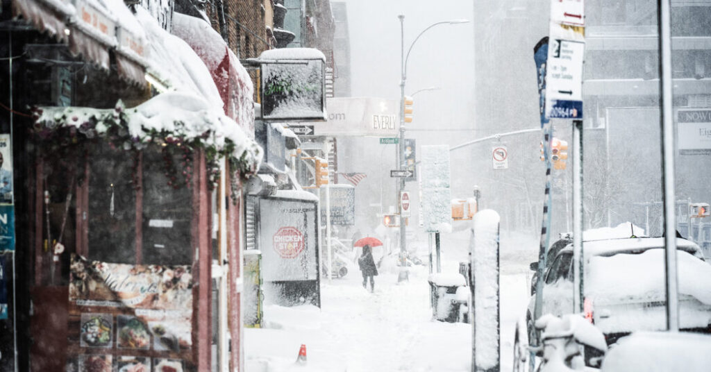 A Snowstorm in New York, in Five Pictures
