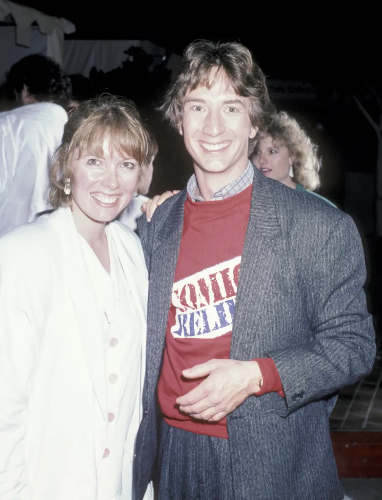 Martin Short and Nancy Dolman smiling at the Comic Relief Benefit.