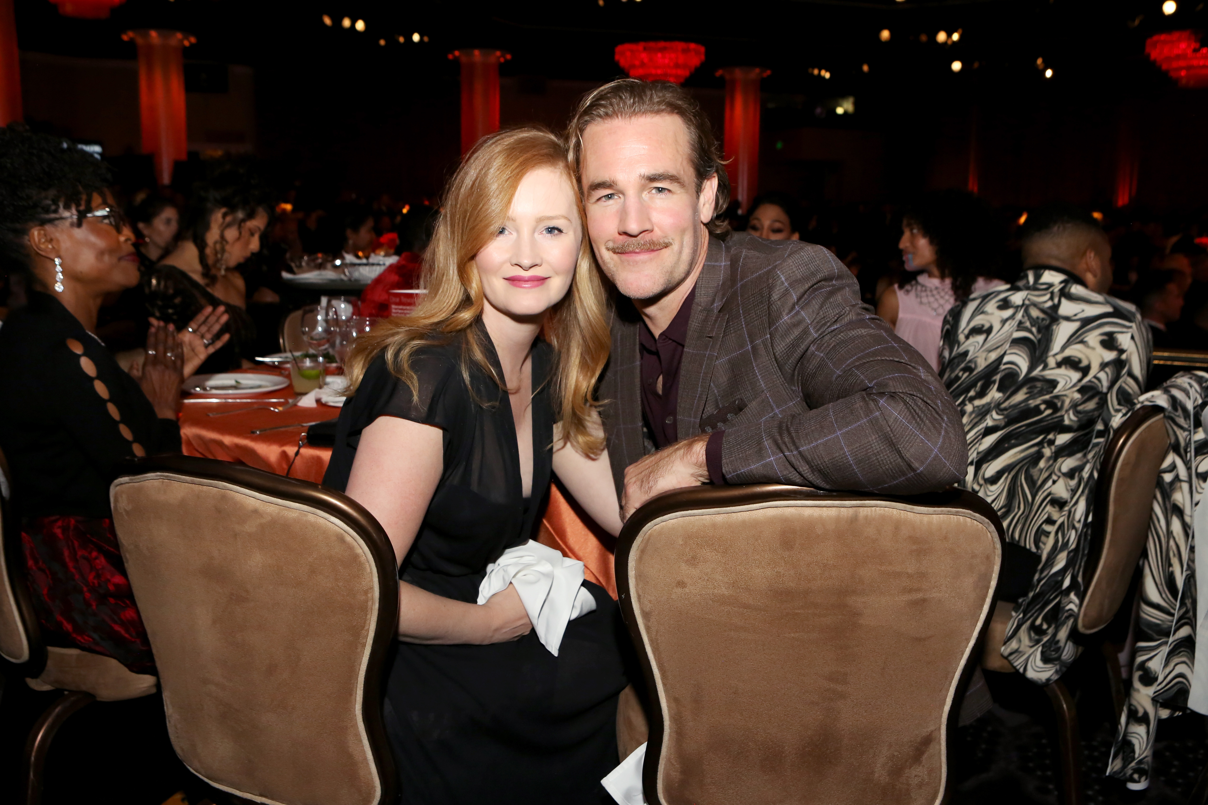 Kimberly Brook and James Van Der Beek attending TrevorLIVE LA 2018.