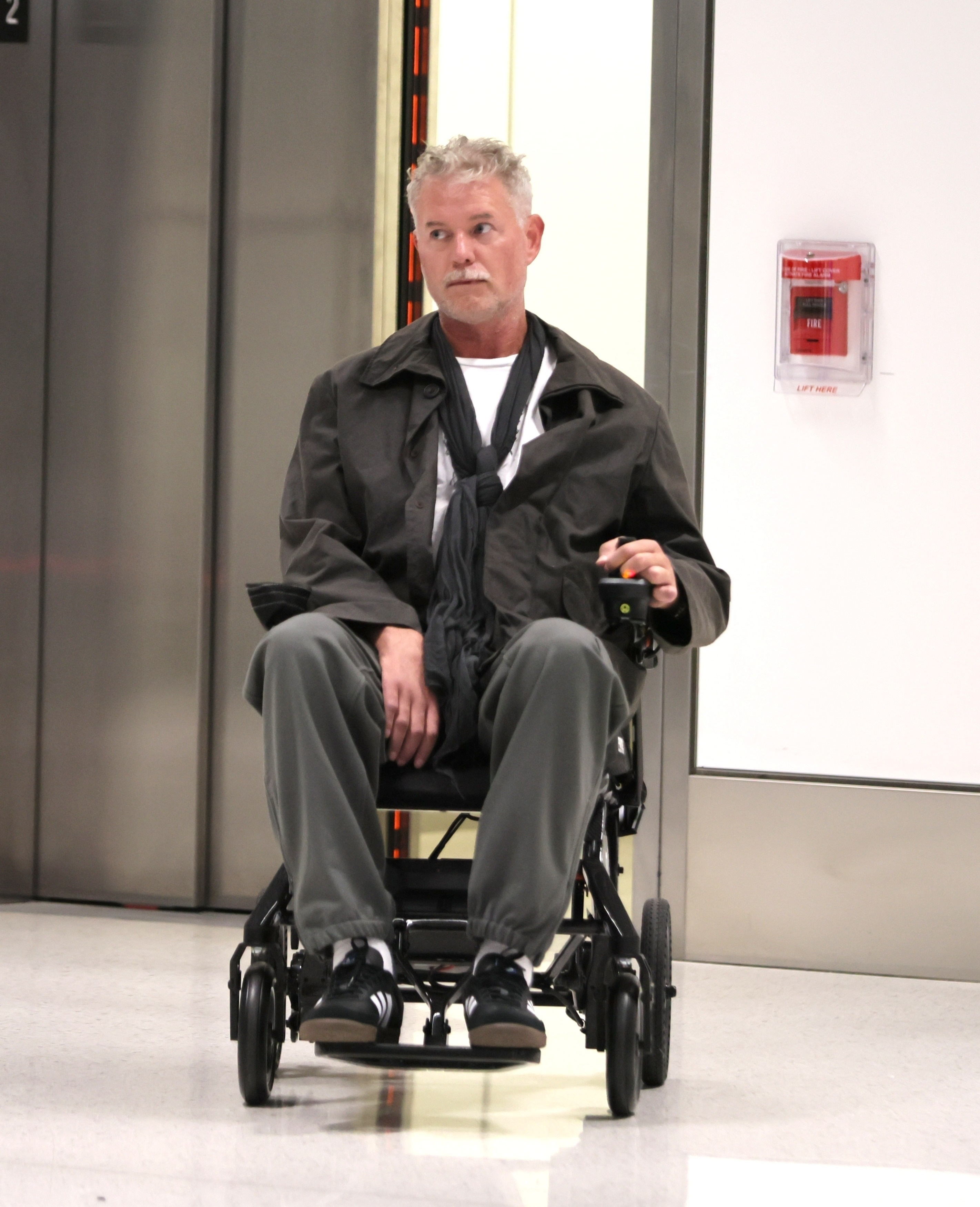 Eric Dane seen arriving at LAX in November 2025