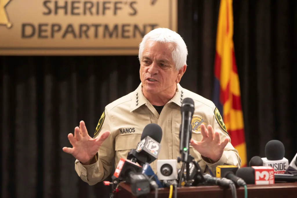 Pima County Sheriff Chris Nanos giving an update on the disappearance of Nancy Guthrie.