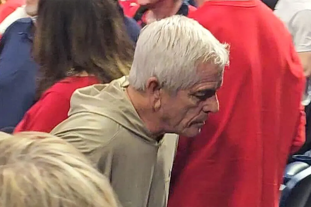 Pima County Sheriff Chris Nanos attends a basketball game at the University of Arizona on Feb. 7, 2026.