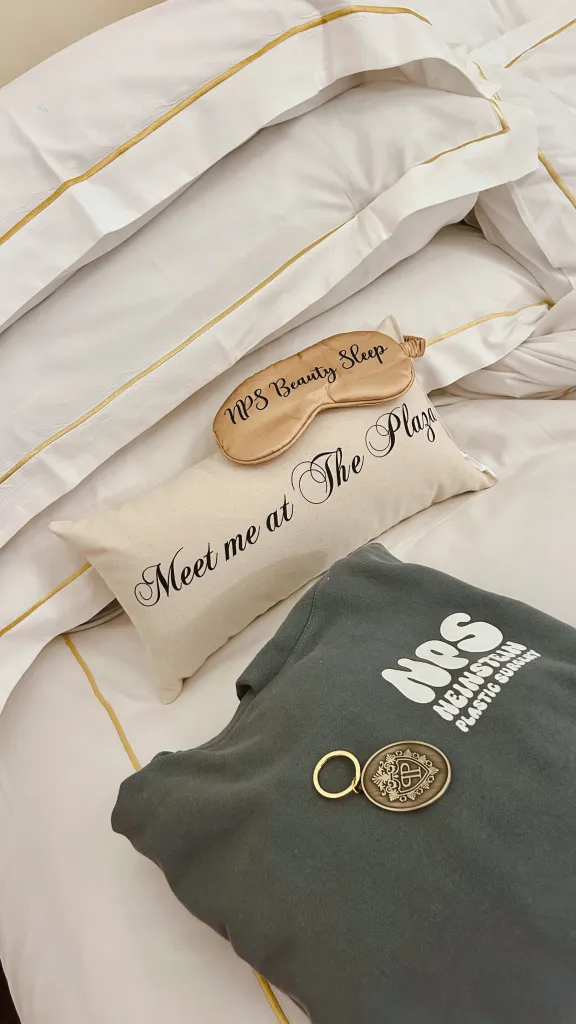 Plaza Hotel items including a 