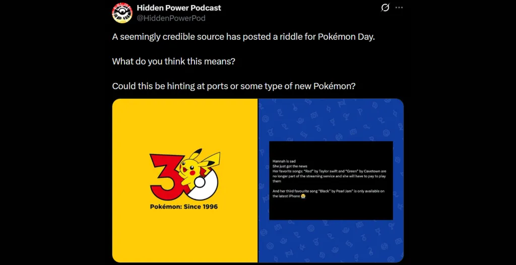 Pokémon Black and White Leak