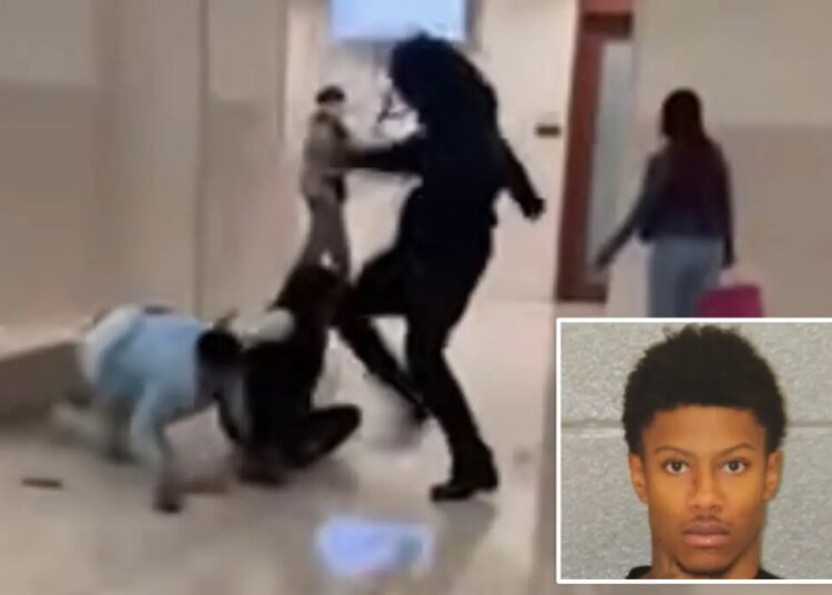 Grieving North Carolina dad attacks teen son’s alleged killer in courthouse: ‘Any father would’ve did the same thing’