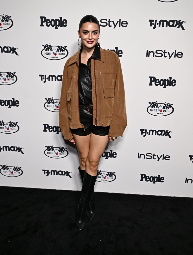 Rachael Kirkconnell at the PEOPLE And InStyle Drive-By F1 Party.