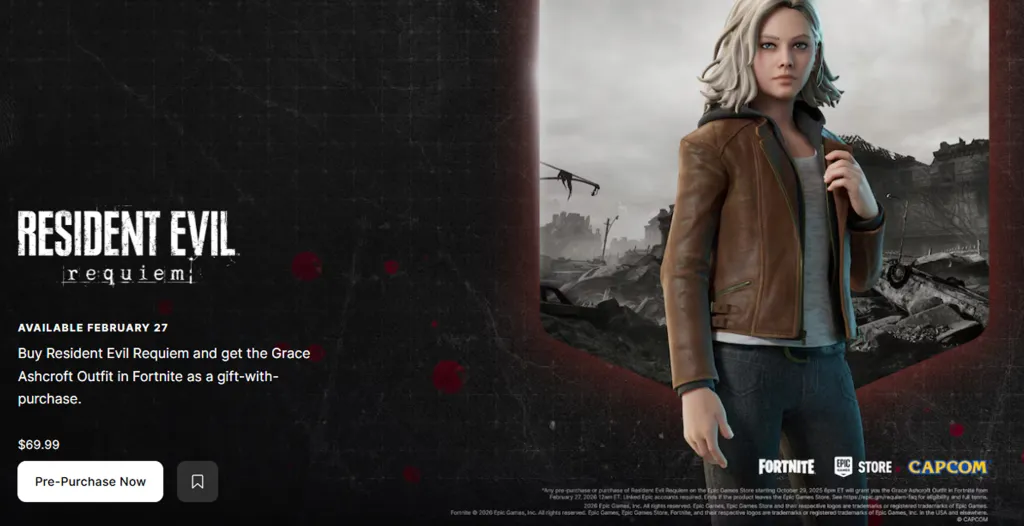 RE9 Requiem Free Grace Ashcroft Skin