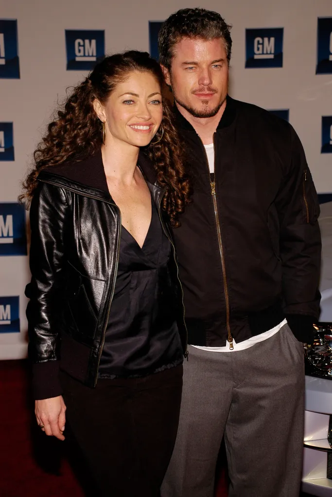 Rebecca Gayheart and Eric Dane pose for a photo.