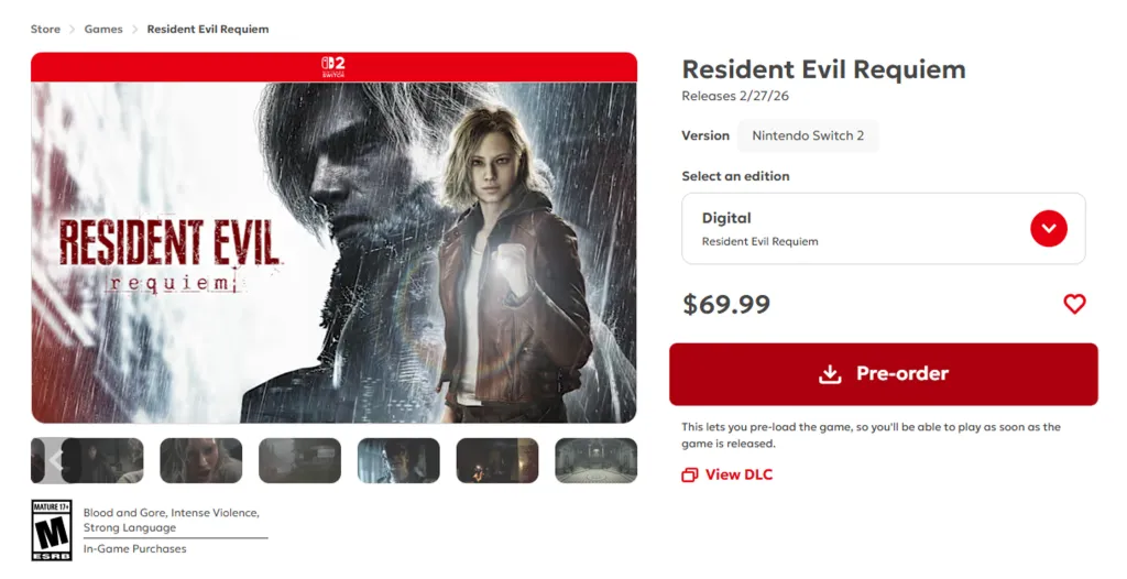 Resident Evil Requiem Pre Load