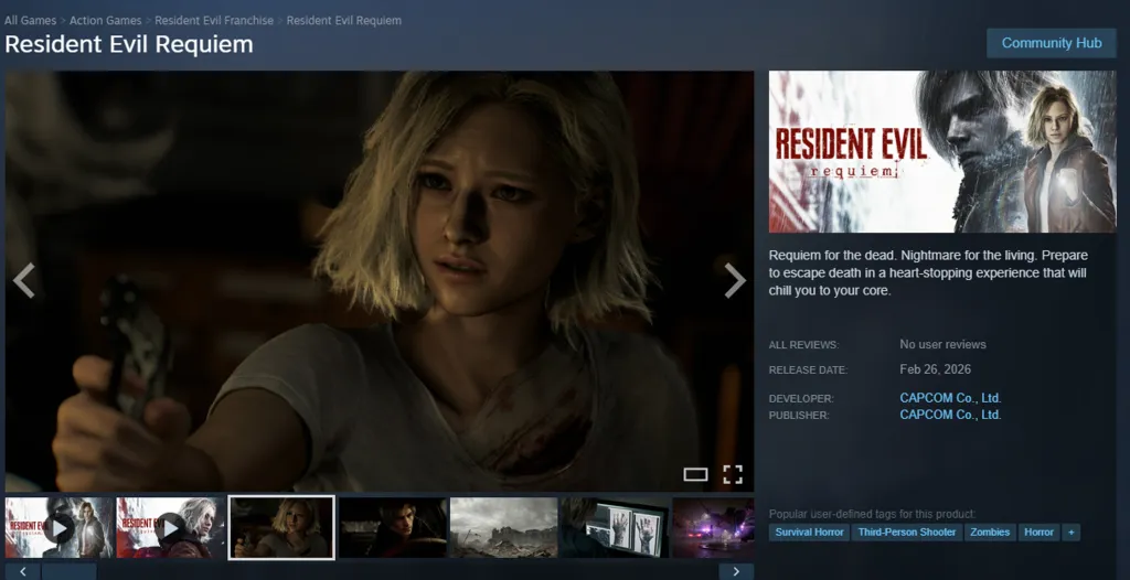 Resident Evil Requiem Steam Release Date