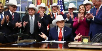 Observers alarmed as Trump’s FBI calls ‘horrifying’ meeting of state election officials