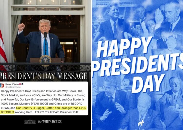 RNC mocks ‘Forget someone again??’ after Dems’ Presidents Day post leaves out big name