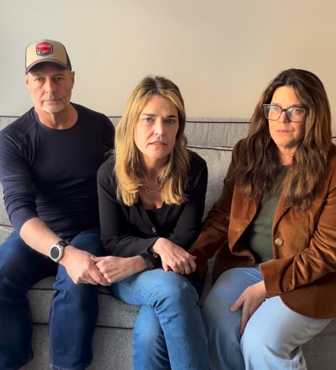 Savannah Guthrie sits with two other people, pleading for her missing mother's return.