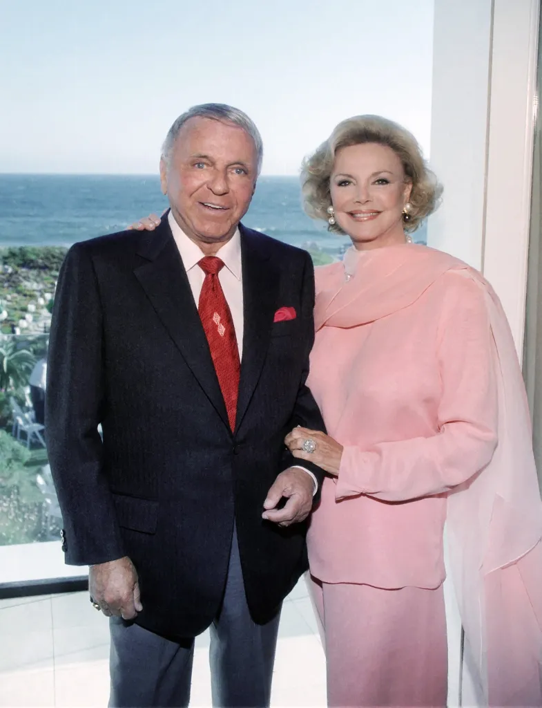 Frank and Barbara Sinatra pose for a portrait.