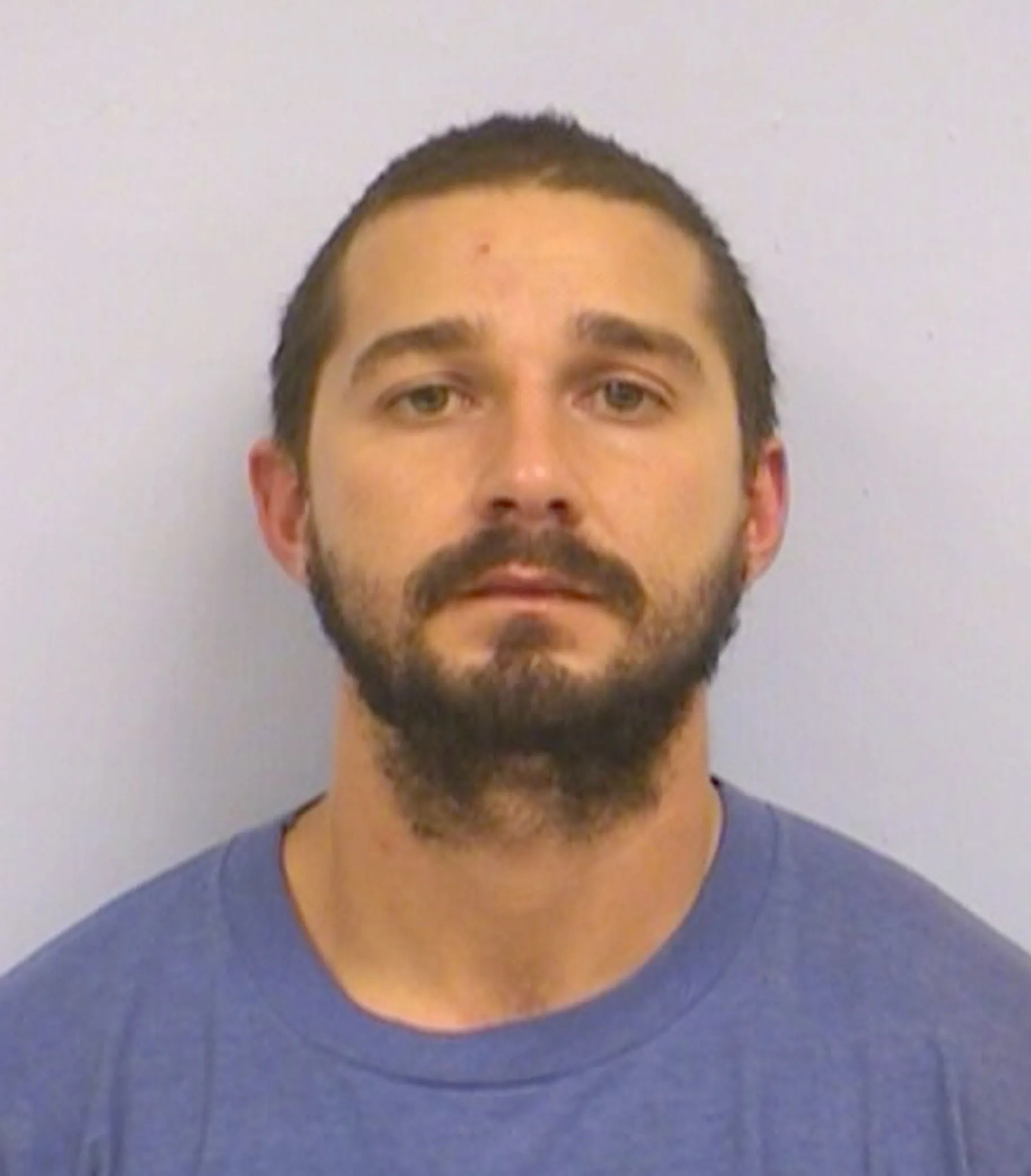 LaBeouf's Texas mugshot