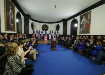 The state of the Democratic Party is … split