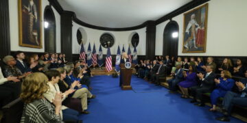 The state of the Democratic Party is … split