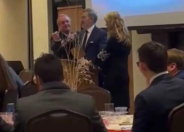Video shows Kentucky Republican ‘snatching’ mic out of fellow GOP lawmaker’s hand at event