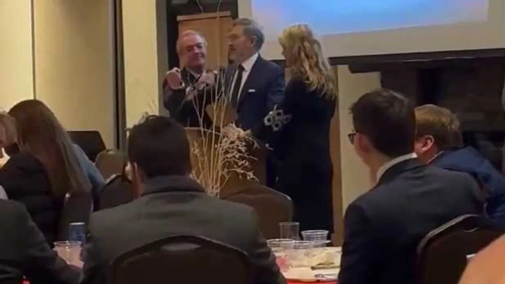 Video shows Kentucky Republican ‘snatching’ mic out of fellow GOP lawmaker’s hand at event