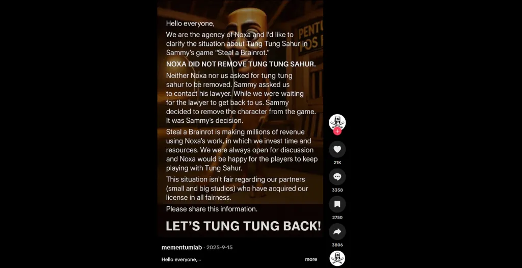 Tung Tung Sahur Creator Noxaasht