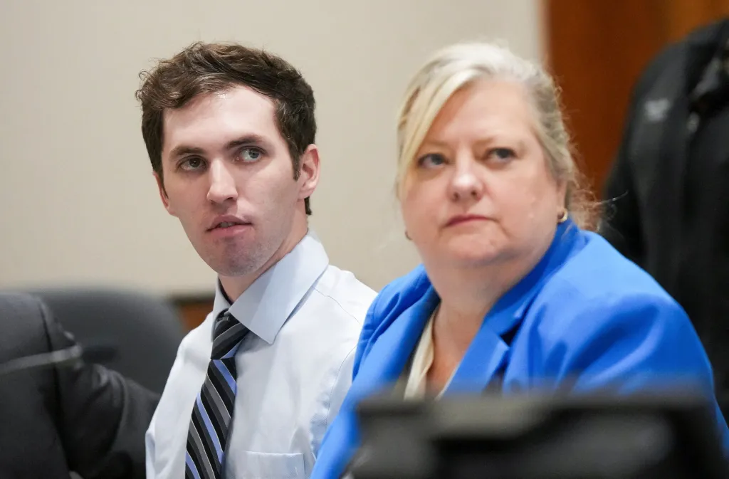 Accused murderer Tyler Robinson appears in court in Utah on Jan. 16, 2026.