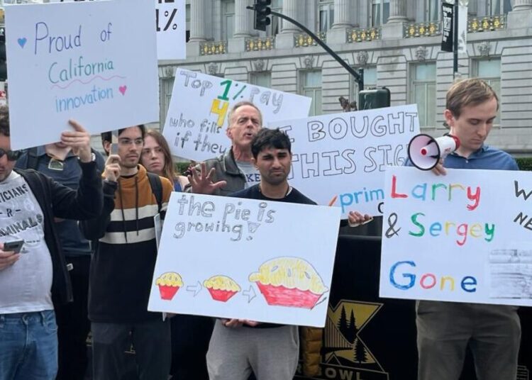 Yes, there really was a ‘March for Billionaires’ rally in San Francisco