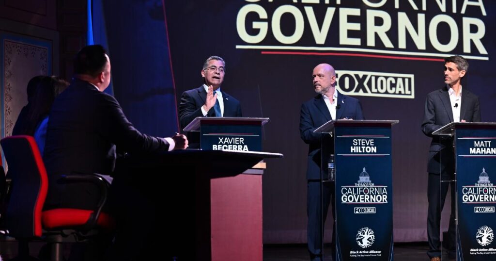 Tax billionaires, cut rents and other takeaways from California’s first gubernatorial debate