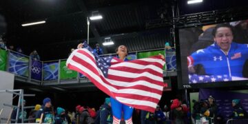 Bobsled star Elana Meyers Taylor wins her first Olympic gold medal