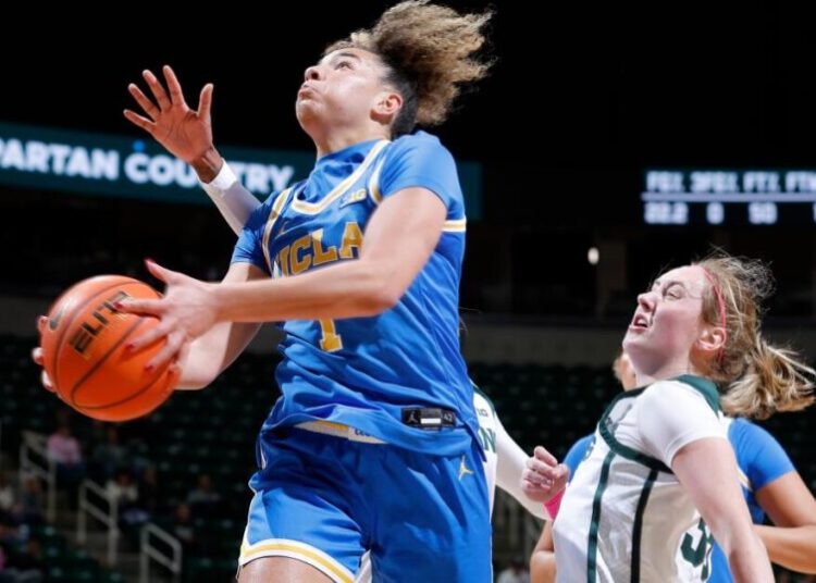 No. 2 UCLA women extend winning streak to 18 games by routing No. 13 Michigan State