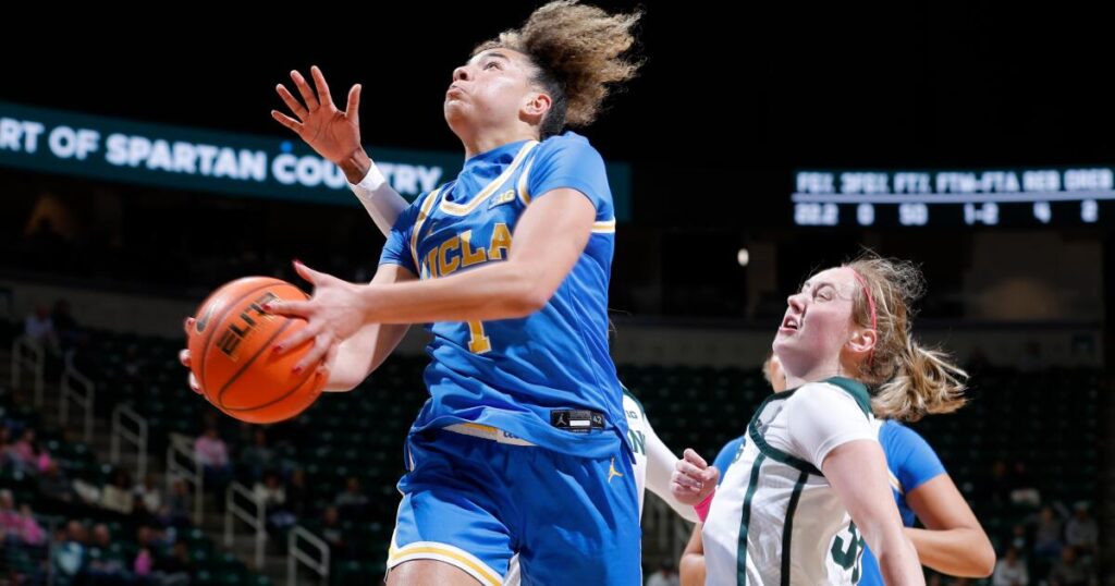 No. 2 UCLA women extend winning streak to 18 games by routing No. 13 Michigan State