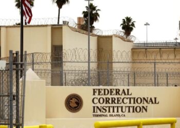 Activists celebrate as immigration agents depart Terminal Island. ‘The people kicked them out’