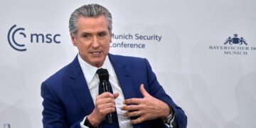 Newsom tells world leaders Trump’s retreat on the environment will mean economic harm