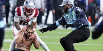 So-called streakers arrested at Super Bowl reveal identities on social media