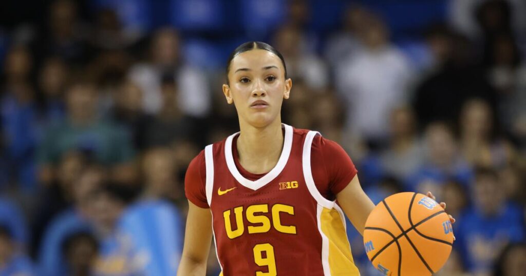 Star freshman Jazzy Davidson injured as USC wins sixth straight