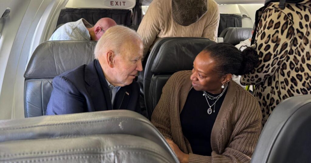 Biden flies commercial from Reagan National Airport and winds up stuck in delays like everyone else