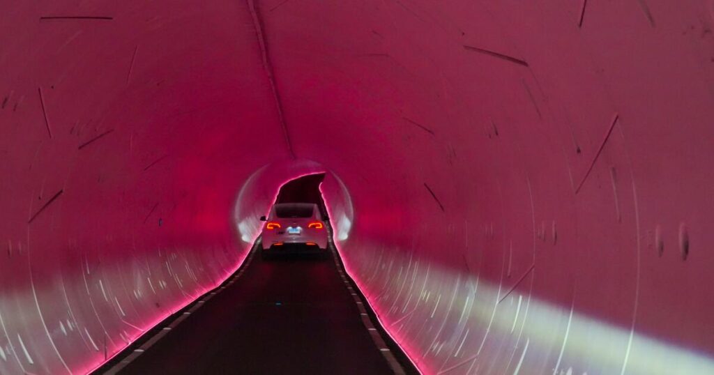 Musk’s  ‘Vegas Loop’ tunnel system faces scrutiny over safety and  environmental concerns