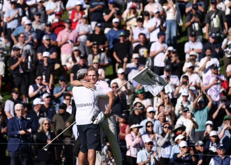 Jacob Bridgeman holds on to win the Genesis Invitational