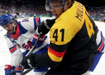 U.S. men’s hockey rolls past Germany, closes Winter Olympics group play unbeaten
